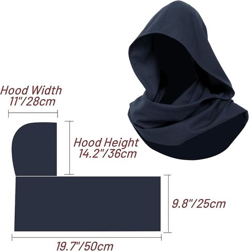 قرن قرني مقنعين في العصور الوسطى Cowl Cape Cloak قبعة الكتان الناعمة للملحقات المعرض لزيارة أزياء الهالوين in Kuwait