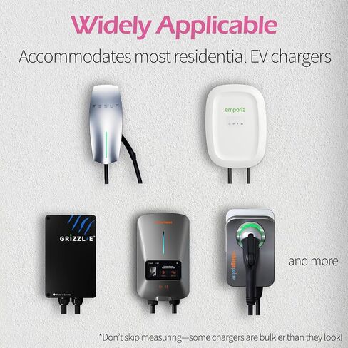 EV Charger Cover for Outdoor, Stainless Steel Electric Vehicle Charging Station Protective Roof for Tesla ChargePoint Emporia Grizzl-E Weatherproof Heavy-Duty Wall Mount Accessories in Saudi Arabia