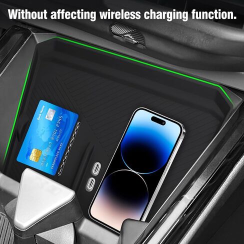 Jaronx متوافق مع BMW X3 G45 الشحن اللاسلكي حصيرة 2025 ، غطاء وسادة الشحن اللاسلكي المضاد للزلزال لإكسسوارات BMW X3 2025 in Saudi Arabia