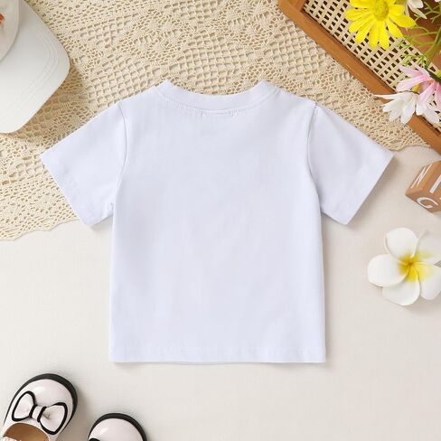 Happy Town Toddler Clothes Baby Boy Girl Smiley Face Shirt Short Sleeve T-Shirt Tee Summer Tops Outfits in Saudi Arabia