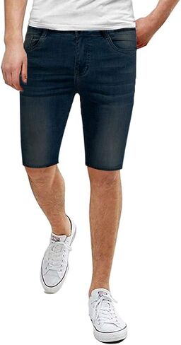 Men's Super Comfy Stretch Fit Denim Shorts ASHL46052 PK15 Tobacco 36 in Saudi Arabia