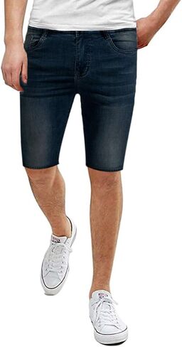 Men's Super Comfy Stretch Fit Denim Shorts ASHL46052 PK15 Tobacco 36 in Saudi Arabia