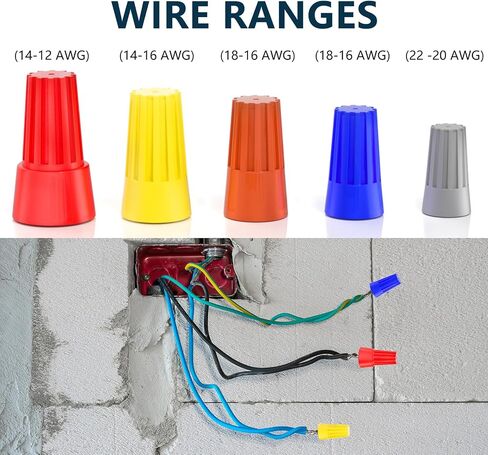 25 PCS WIRES CURS CAPS موصلات الأسلاك الكهربائية مع طقم تشويش صغار السلك الصغير لمدة 10-22 AWG GAUGE WIRE MOCIENT in Kuwait