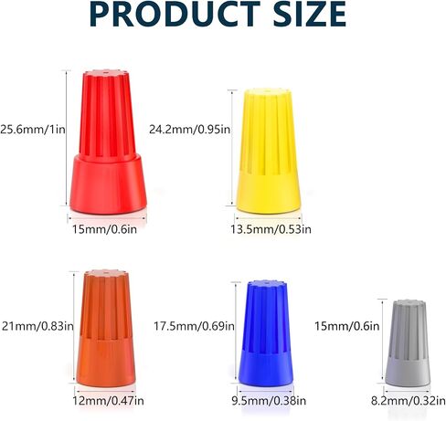 25 PCS WIRES CURS CAPS موصلات الأسلاك الكهربائية مع طقم تشويش صغار السلك الصغير لمدة 10-22 AWG GAUGE WIRE MOCIENT in Kuwait