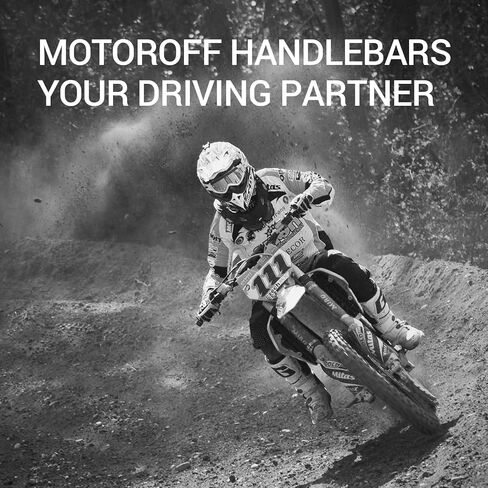 1 1/8 "28mm 7075 مقابض سبائك الألومنيوم 4 أجهزة كمبيوتر ، مع لوحة بار ， 1 1/8" قبضة عالمية ， أقواس المقود. لصالح Universal ، Dual Sport Adv Pit Dirt Bike Motocross (Black) in Kuwait