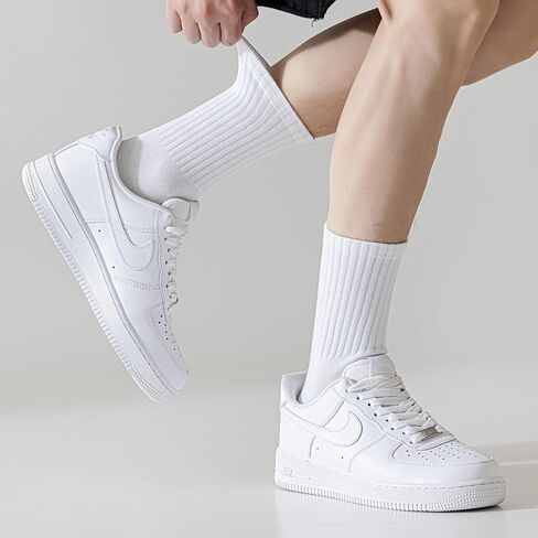 MAGIARTE Womens Athletic Cotton Crew Socks (no cushion) Moisture Wicking Breathable Sports Casual Socks for Women 3/5-PACK in Kuwait