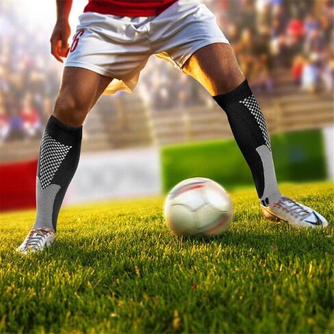 5 Pairs Compression Socks for Men Women 20-30 mmHg for Running Nurses Flight Pregnancy Christmas Gift in Saudi Arabia