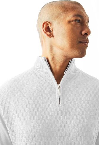 STACY ADAMS Men's Quarter Zipped Pullover Winter Sweater in Saudi Arabia