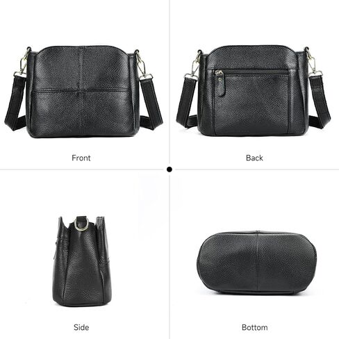 Genuine Leather Women Shoulder Bag Small Crossbody Bags Purse Mini Casual Hobo Lady Handbags and Purses Messenger Satchel in Saudi Arabia