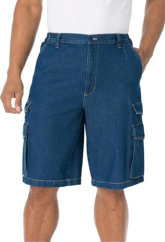 KingSize Men's Big & Tall 12" Side Elastic Cargo Shorts in Kuwait