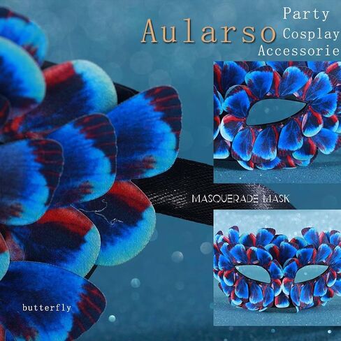 Butterfly Masquerade Mask for Women Eye Masks Ball Costume Mask for Party Cosplay Accessories in Saudi Arabia