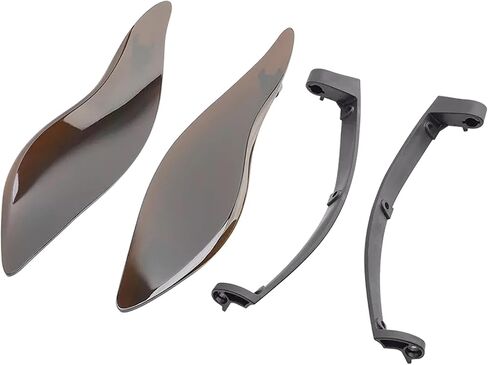 Fairing Air Deflectors Side Wing Windshield Adjustable Wind Deflectors Compatible with 2014-2024 Harley Electra Glide Street Glide Tri Glide Ultra Limited Fairing Side Shield (Smoke) in Kuwait