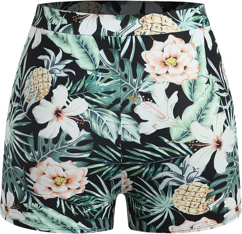 Zaful من قطعتين من Tankini Swimsuit للنساء السيطرة على بدلة السباحة مع شورت الصبي Blouson ملابس السباحة in Saudi Arabia