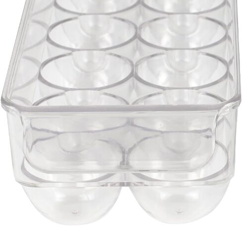 Home Basics Stackable Egg Holder for Refrigerator, Clear in Saudi Arabia