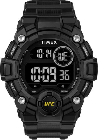 Timex UFC Men's Rematch 50mm Watch - Black Strap Digital Dial Black Case in Kuwait