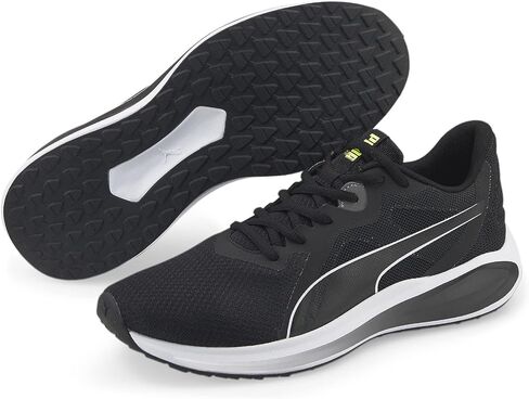 PUMA Men's Twitch Runner Sneaker, Black-Sun Stream in Saudi Arabia