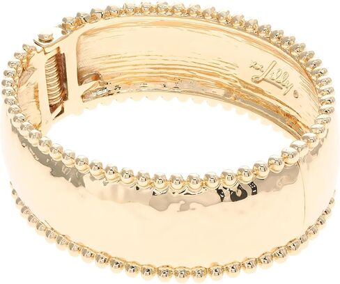 Lilly Pulitzer Womens عبر Del Mar Bracelet Gold Metallic Size One in Saudi Arabia