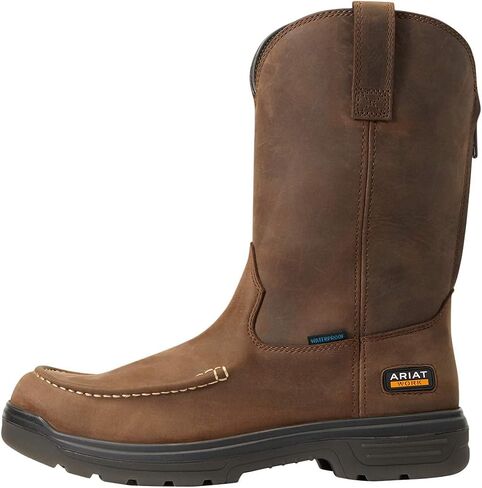 Ariat Mens Turbo Moc Toe Waterproof Work Boot Mocha 8.5 Wide in Saudi Arabia