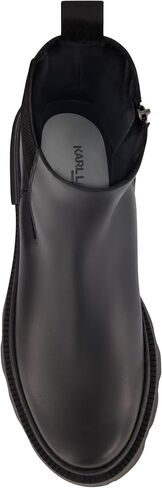 Karl Lagerfeld Paris Men's Leather Plain Toe Chelsea Boot Combat in Saudi Arabia