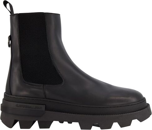 Karl Lagerfeld Paris Men's Leather Plain Toe Chelsea Boot Combat in Saudi Arabia