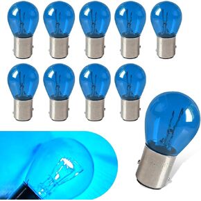 10 PCS CAR 12V ذيل ثنائية عالية ومنخفضة قدم الفرامل ، P21/5W S25 انعطاف لمبات إشارة ، 1157 مؤشر ضوء الذيل ، عالمي لمعظم السيارات (أبيض)