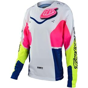 Troy Lee Designs Youth GP Pro Jersey, Radian White/Multi, Medium