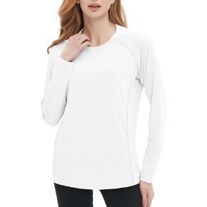 Women's Rash Guard Long Sleeve Shirt UPF 50+ Sun UV Protection Quick Dry Swim Shirt Yoga Running Hiking Gym Tee Top #0015