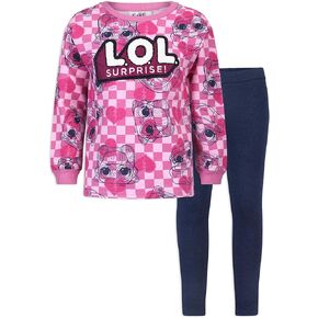 L.O.L. Surprise! Girls 2 Piece Long Sleeve Sweatshirt and Legging Set for Big Kids