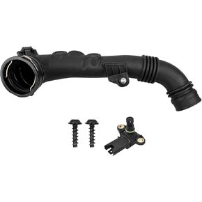 13717599294 Intake Hose Intercooler Hose to Throttle Housing Compatible With BMW 135i E82 E88, 335i E90 E91 E92 E93 E94 L6 2011 Air Intake 13717615026