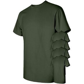 Gildan Men's Heavy Cotton Tee (Pack of 12), Sand, Large in Kuwait