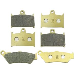 S SYUU High-Performance Reliable Motorcycle Front Rear Brake Pads Compatible with Rocket III Classic Roadster Touring Thunderbird Commander Storm Night Storm 1699cc - Easy Installation FA236FF FA209R