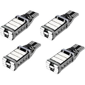 4PCS LED Reverse Lights, Back Up Lights for Cars, T15 4014 45SMD Chipsets Backup Reverse Light Bulbs, Super Bright Stop Light Bulbs Brake Lights Car Accessories for Cars Trucks (White)