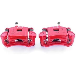 Power Stop Rear S2630 Pair of High-Temp Red Powder Coated Calipers For Lexus LX470 1998-2007, Toyota Land Cruiser 1998-2007 [Model Specific]