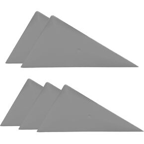 5 PCS Window Tint Squeegee, Automotive Triangle Squeegee Plastic Window Tint Tools, Flexible Corner Scraper for Car Wrapping Window Tinting, Universal Car Accessories (Gray)