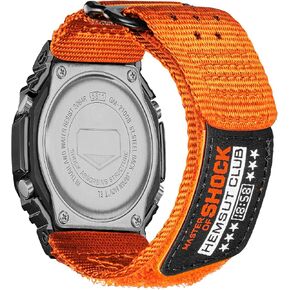 Replacement Watch Band Strap for Casio Mens G-Shock GM-2100B,GD-100/110/120/350,GW-S5600/5600/B5600/M5600,16mm Nylon Breathable Casio wristband