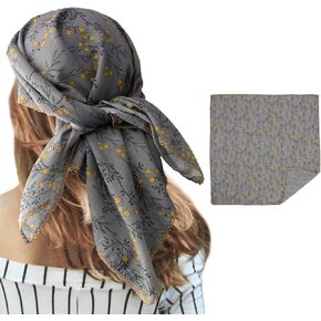 Cotton Bandanas for Women Girls, Hair Bandana Floral Head Scarf, Headband, Handkerchief, 27x27 inch