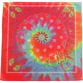 CTM Tie Dye Paisley Print Bandana