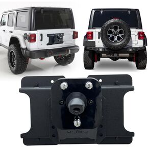 Adjustable Spare Tire Lift Compatible with 2018-2025 Jeep Wrangler JL JLU Unlimited Heavy Duty Spare Tire Carrier up to 43 inches Spare Wheel Holder Rack Mount Relocation
