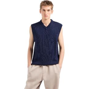 Armani Exchange Men's Wool Mix V-Neck Pullover Sweater Vest