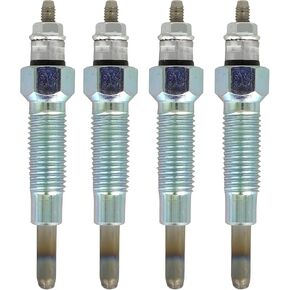 4X Glow Plug 15221-65510 Compatible with Kubota V1402 V1702 V1902 M4050 M4050DT M4500 M4500DT M4500-OC M4950 R400(B) R410 R410B M4950DT Old Type M4950DT-S M4950-S Tractor Engine 15401-65510