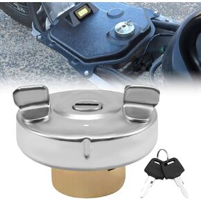 Gas Tank Cap Lock for Honda Metropolitan 50 Ruckus 50 NPS50 Motorcycle Lockable Fuel Cap Oil Barrel Lock with 2 Keys(Fits 2003-2019 Models)