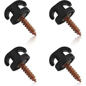 4PCS Car Small Cargo Net Hook, Cargo Net Replacement Hooks Hardware Kit, Tie Down Hanging Fastener, Car Nets for Trunk, Universal Mesh Pocket Hook for Most Cars
