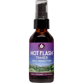 WishGarden Herbs Hot Flash Tamer - Plant-Based Herbal Hot Flash Relief & Night Sweats Supplement with Black Cohosh & Vitex Berry Supports Healthy Hormone Levels, Menopause Relief for Women, 4oz