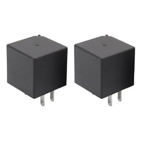 4 Pin 12V Relay Compatible with Chevy GMC GM Buick A/C Compressor Control Fuse Starter Relay,Replace for 15328864 (Pack of 2)