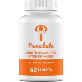 Parachute - Smoother Landings After Drinking | Dihydromyricetin DHM | Milk Thistle | 60 Tablets