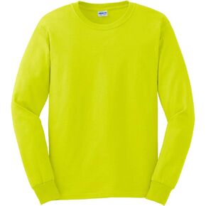 Gildan Adult 6.1 oz 100% Cotton L/S T-Shirt in Sand - Large in Saudi Arabia