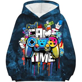 Sweatyrocks Boy's Y2K Graphic Hoodie Cartoie Print Long Sweeve Witshirt sweatshirt soulders