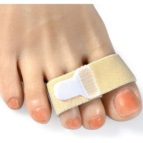 Broken Adjustable Toe Wraps 8 Pack, Fabric Toe Splint Toe Cushioned Bandages Finger Toe Protectors Straightener Toe Separators, Orthopedic belts