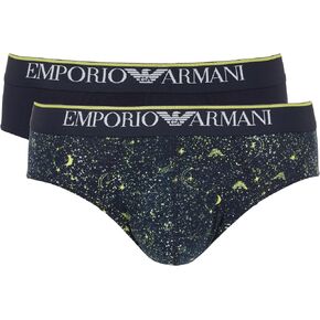 Emporio Armani Men's Christmas Stretch Cotton 2-Pack Brief