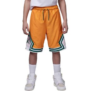 Jordan Nike Air Big Kids Dri-FIT Diamond Basketball Shorts (US, Alpha, Medium, Regular, Orange Peel)